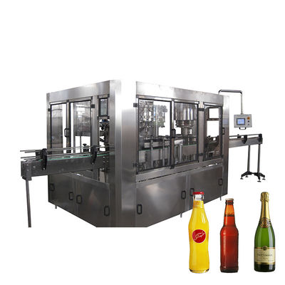 calidad  Automatic 3in1 Beverage Bottle Filling Machine Water Bottle Filling Machine Glass Filling Machine For Glass Bottle Juice Production Line fábrica