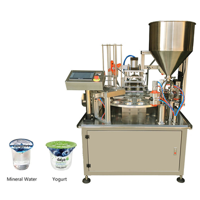 Drink Water Juice Jelly Yogurt Cup Filling Sealing Machine 100ml 200ml 400ml 450ml Liquid Cup Filler Sealer