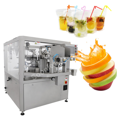 Máquina de rellenar de fruta del zumo del doypack de la bolsa líquida automática de alta velocidad del pramade