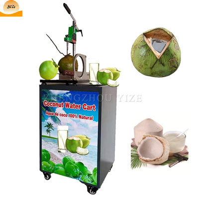 Mobile Manual Fresh Water Coconut Crusher Coconut Crusher and Juicer Machine Press Coconut Juice Crusher Juicer Extractor Machine